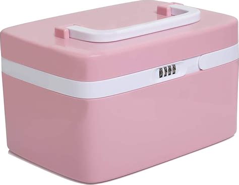 pink metal box|Amazon.com: Pink Combination Lock Box.